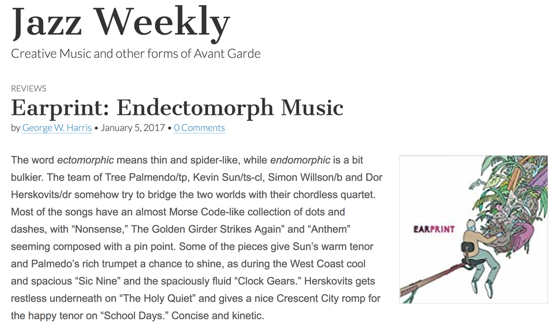 Earprint Jazz Quartet Album Review by Jazz Weekly